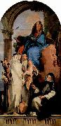 Giovanni Battista Tiepolo Madonna mit Hl. Katharina, Hl. Rosa, die das Kind halt und der hockenden Hl. Agnes Spain oil painting artist